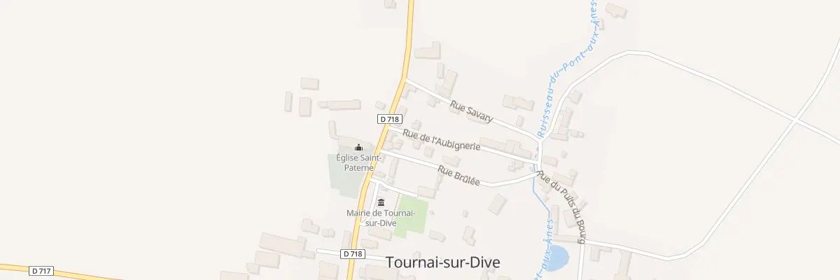 Plan du 1 Rue Brûlée à Tournai-sur-Dive