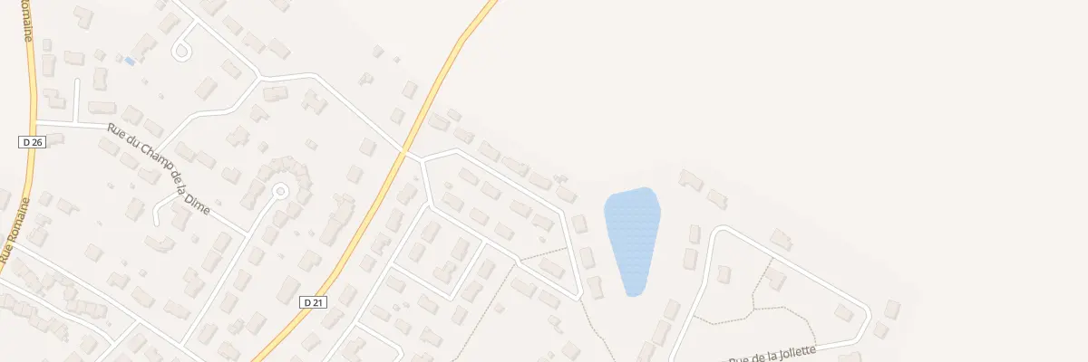 Plan du 9 Rue des Chênes à Rouillé