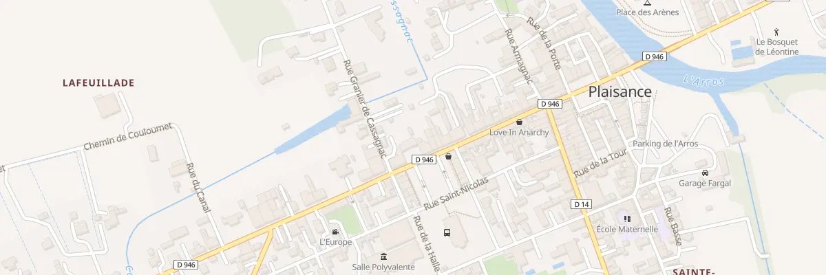 Plan du 36 Rue de l’Adour à Plaisance