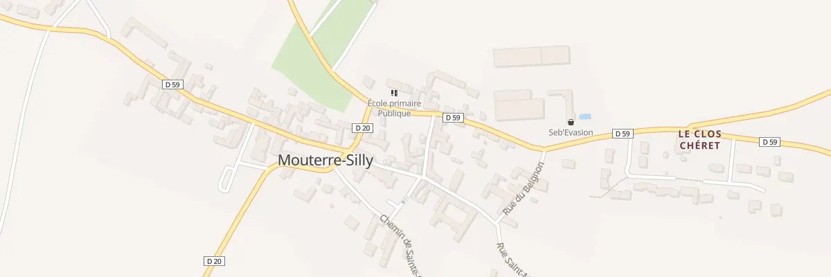 Plan du 2 Rue Jean Charles Cornay à Mouterre-Silly