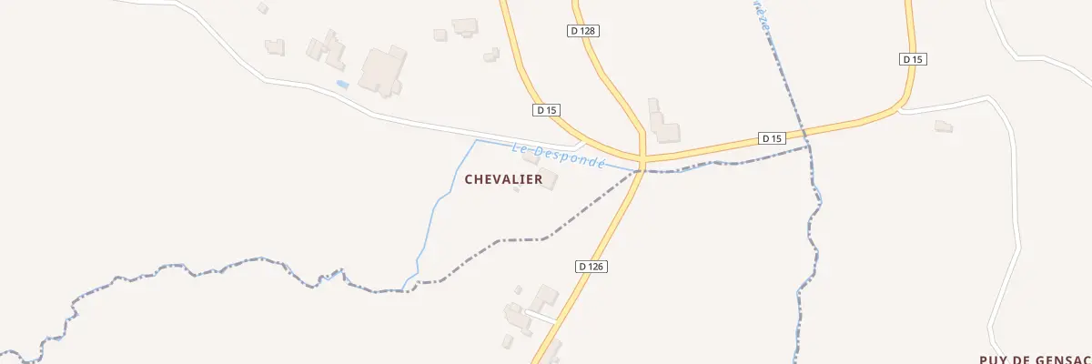 Plan du 1 Chevalier à Auriolles
