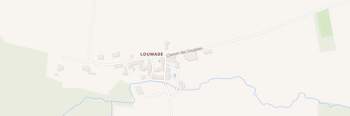 Plan du 2 Che des Soudates à Genac-Bignac