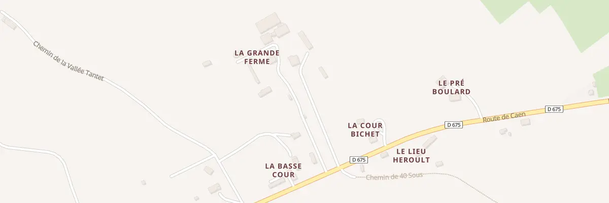 Plan du 5013 La Cour Bichet à Annebault