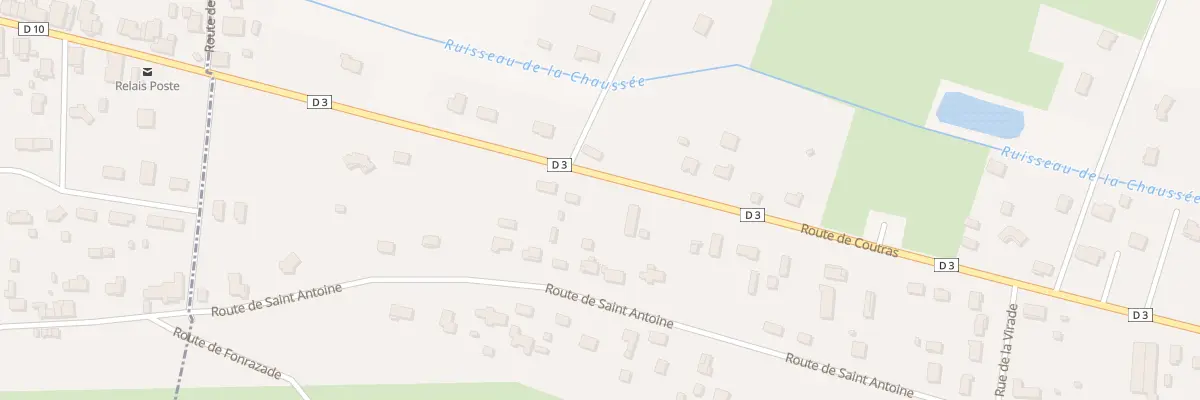 Plan du 74 Rte de Coutras au Pizou