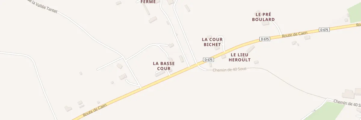 Plan du 5277 La Cour Bichet à Annebault