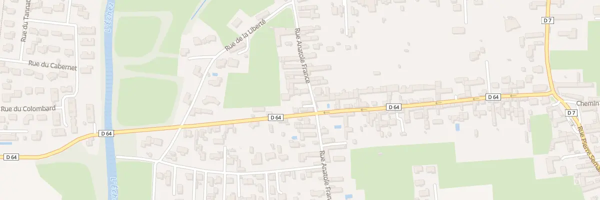 Plan du 38 Rue Anatole France à Bordères-sur-l’Échez