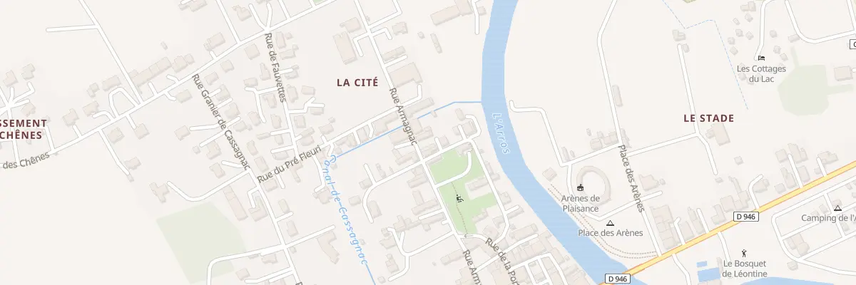 Plan du 12 Rue Armagnac à Plaisance