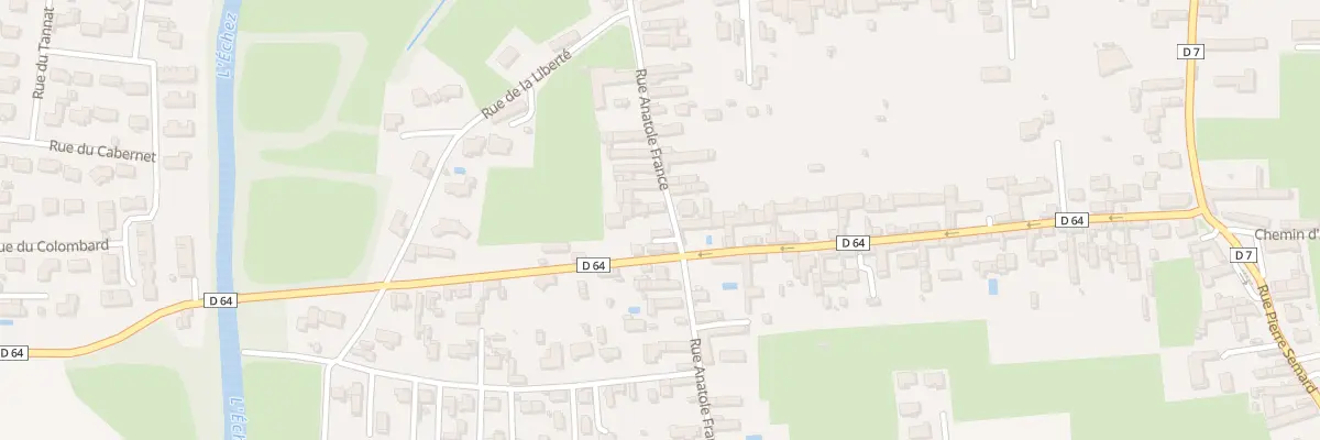 Plan du 36 Rue Anatole France à Bordères-sur-l’Échez