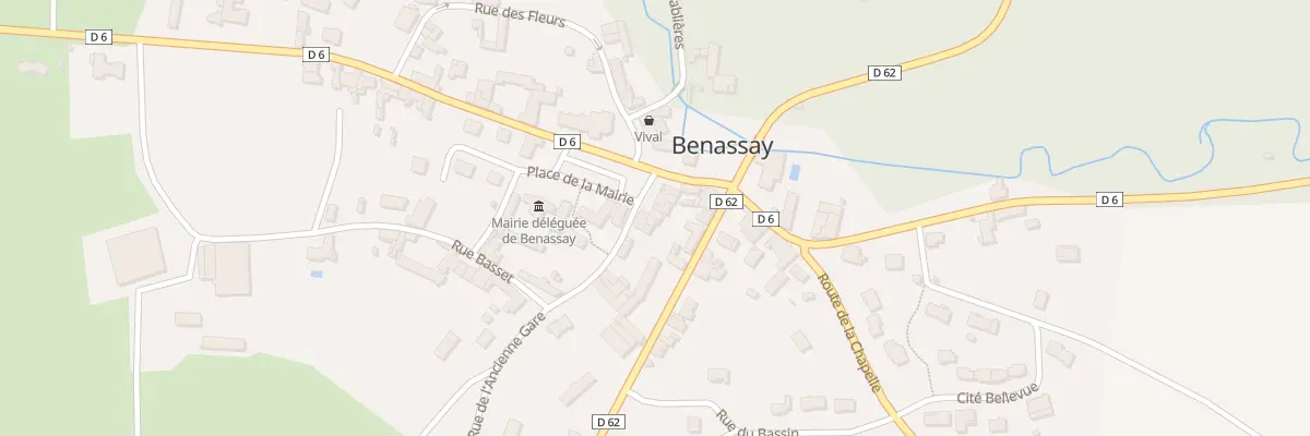 Plan du 2 Pl de la Mairie Benassay à Boivre-la-Vallée