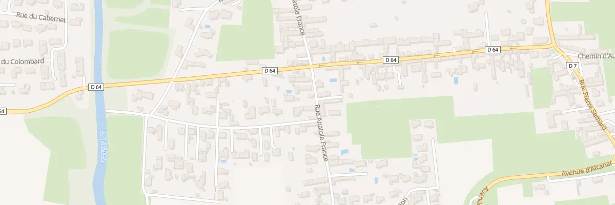 Plan du 44B Rue Anatole France à Bordères-sur-l’Échez