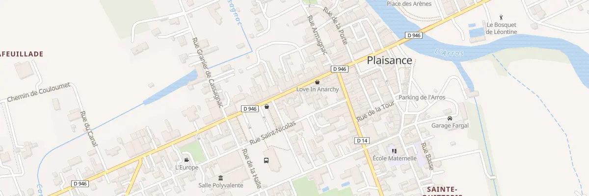 Plan du 19 Rue de l’Adour à Plaisance