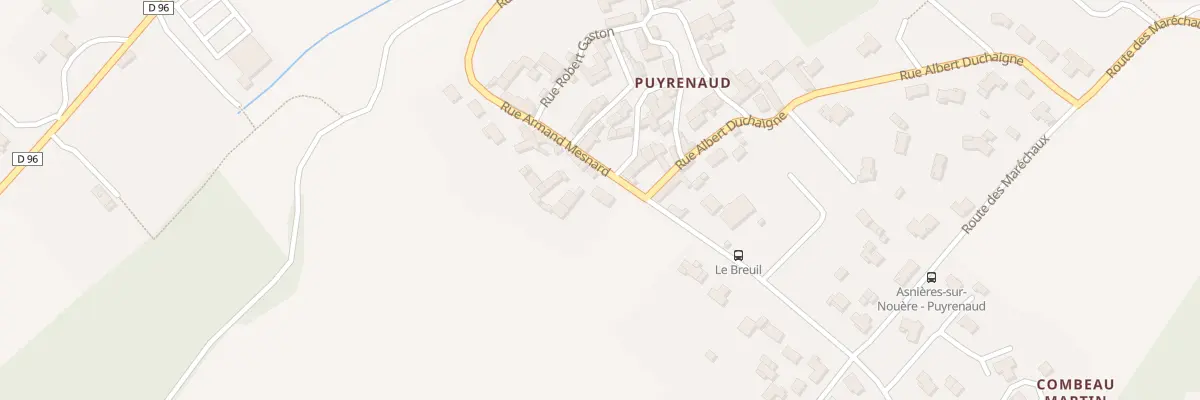 Plan du 5218 Puyrenaud à Asnières-sur-Nouère