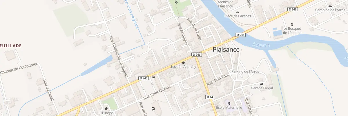Plan du 18 Rue de l’Adour à Plaisance