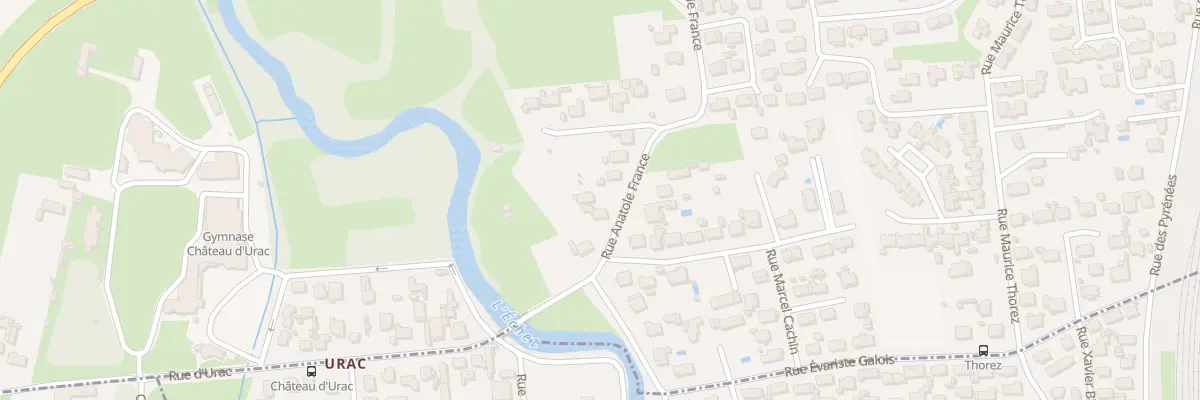 Plan du 70 Rue Anatole France à Bordères-sur-l’Échez