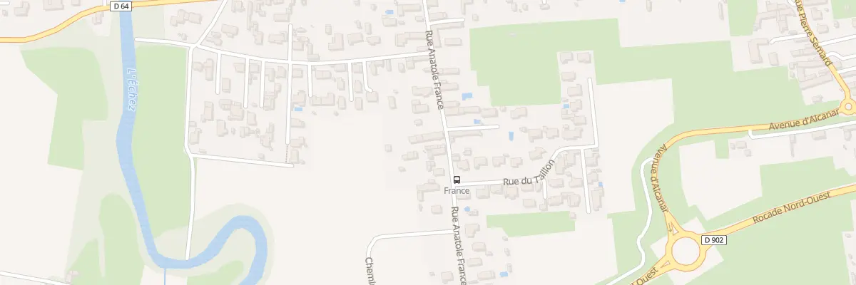 Plan du 54 Rue Anatole France à Bordères-sur-l’Échez