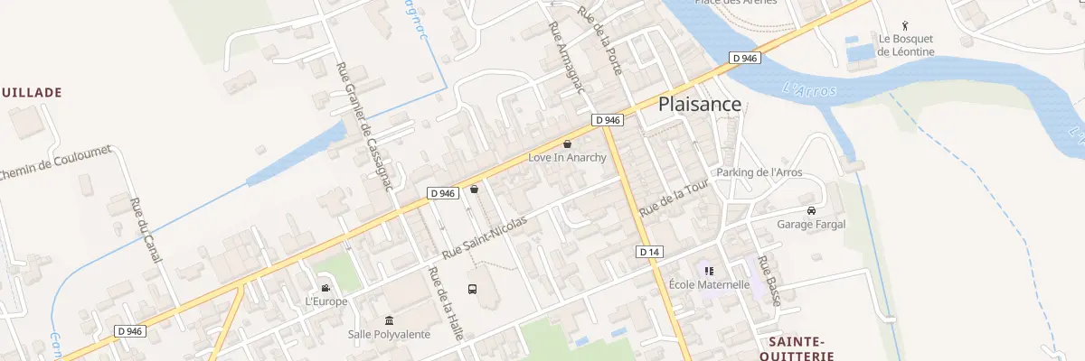 Plan du 15 Rue de l’Adour à Plaisance