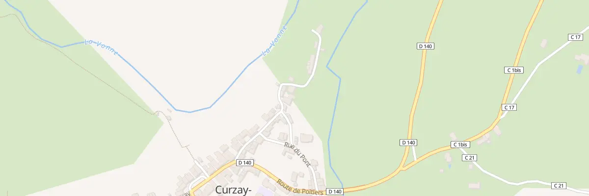 Plan du 14 Rue du Grand Moulin à Curzay-sur-Vonne
