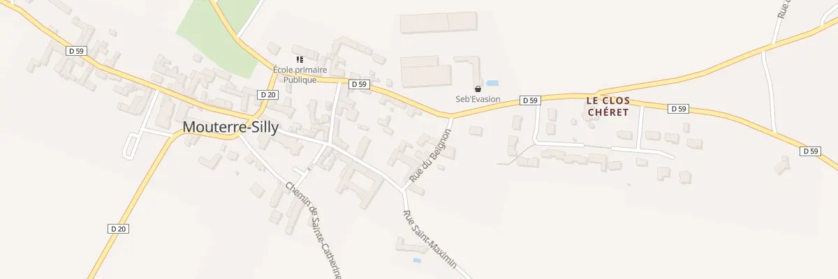 Plan du 2 Rue du Beignon à Mouterre-Silly