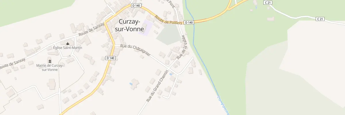 Plan du 12 Rue de la Vallée à Curzay-sur-Vonne