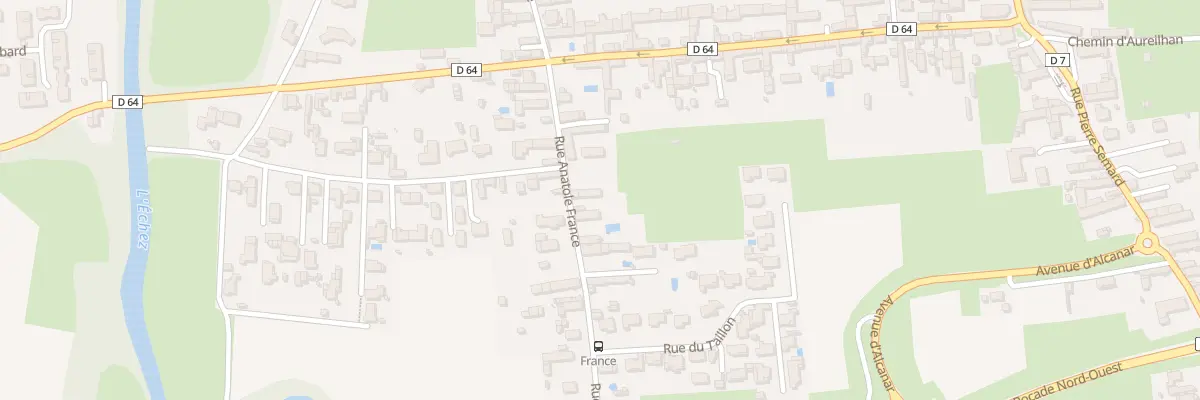 Plan du 33 Rue Anatole France à Bordères-sur-l’Échez