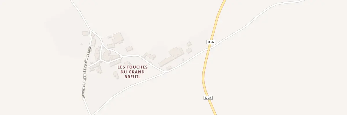 Plan du 5430 Les Touches du Grand Breui à Rouillé