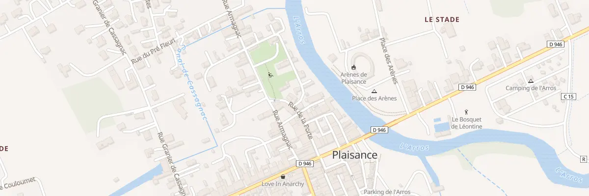 Plan du 1 Rue de Presbytere à Plaisance