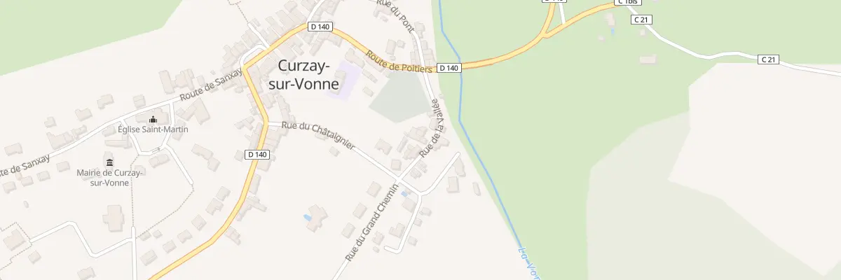 Plan du 8 Rue de la Vallée à Curzay-sur-Vonne