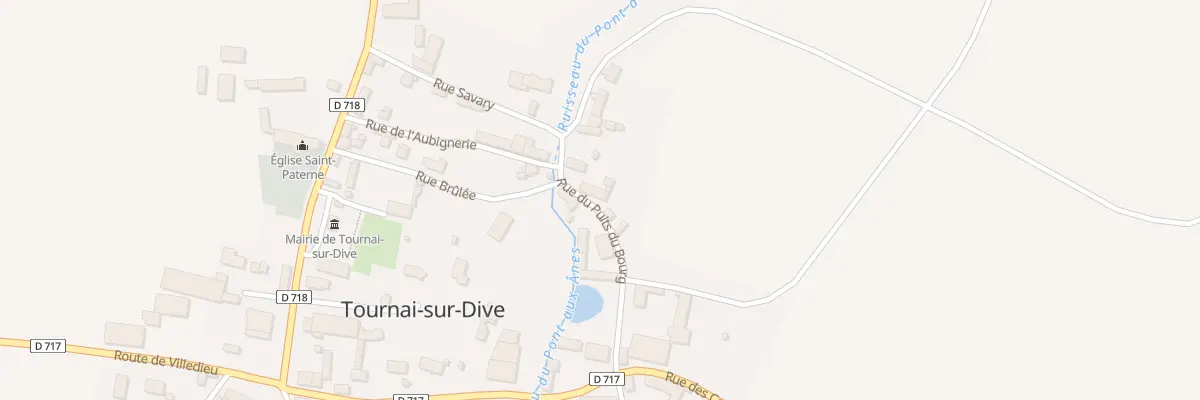 Plan du 1 Rue du Puits du Bourg à Tournai-sur-Dive
