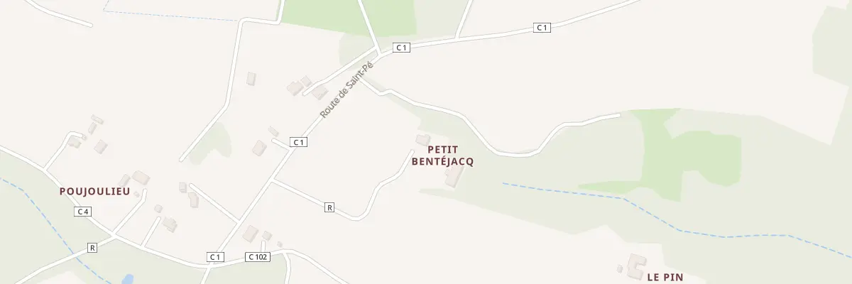 Plan du 69 Bentéjacq à Escalans