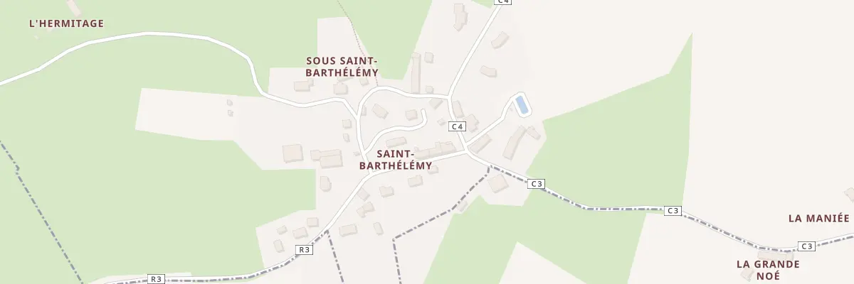 Plan du 129 Saint Barthelemy à Saint-Germain-du-Corbéis