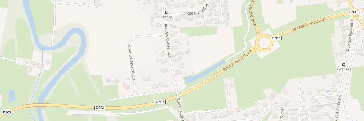 Plan du 51 Rue Anatole France à Bordères-sur-l’Échez