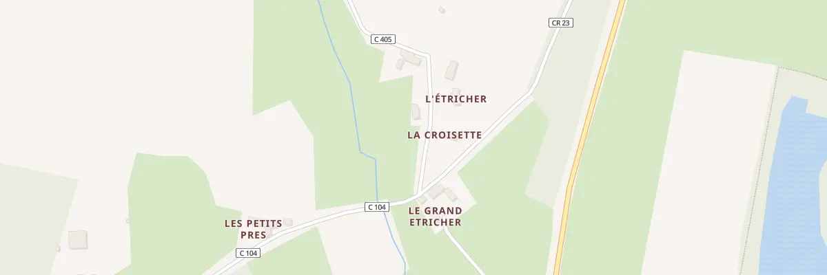 Plan du 1 L’Etricher à Saint-Ouen-de-Mimbré