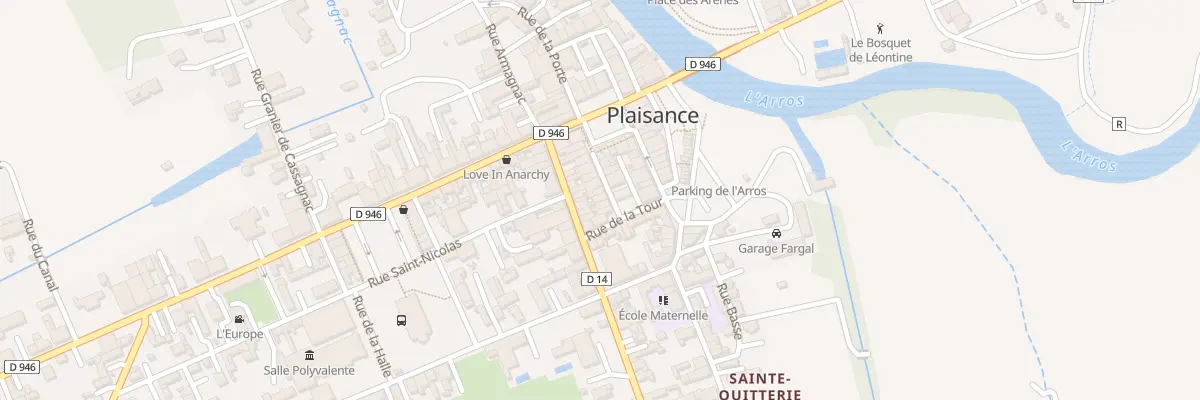 Plan du 12 Latterrade à Plaisance