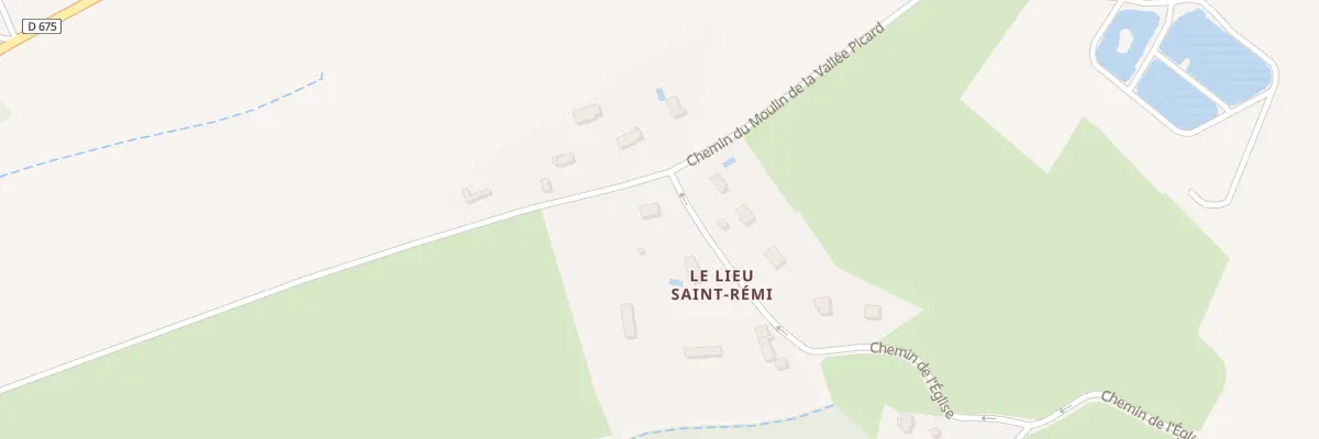 Plan du 1 Che du Moulin de la Val Picard à Annebault