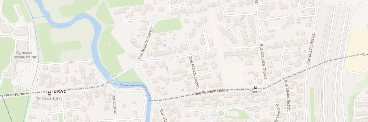 Plan du 6 Rue Marcel Cachin à Bordères-sur-l’Échez