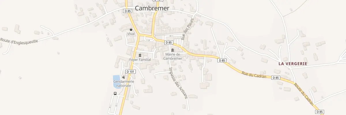 Plan du 2 Rue de la Mairie à Cambremer
