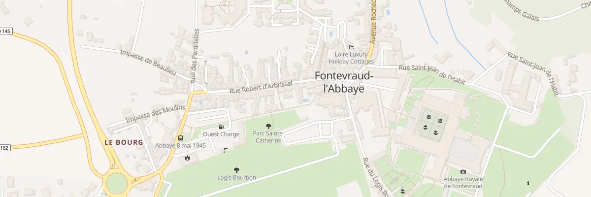 Plan du 13 Rue Robert d’Arbrissel à Fontevraud-l’Abbaye