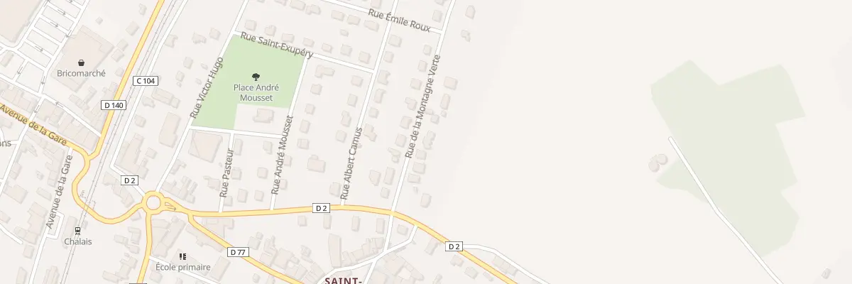 Plan du 10 Rue de la Montagne Verte à Chalais