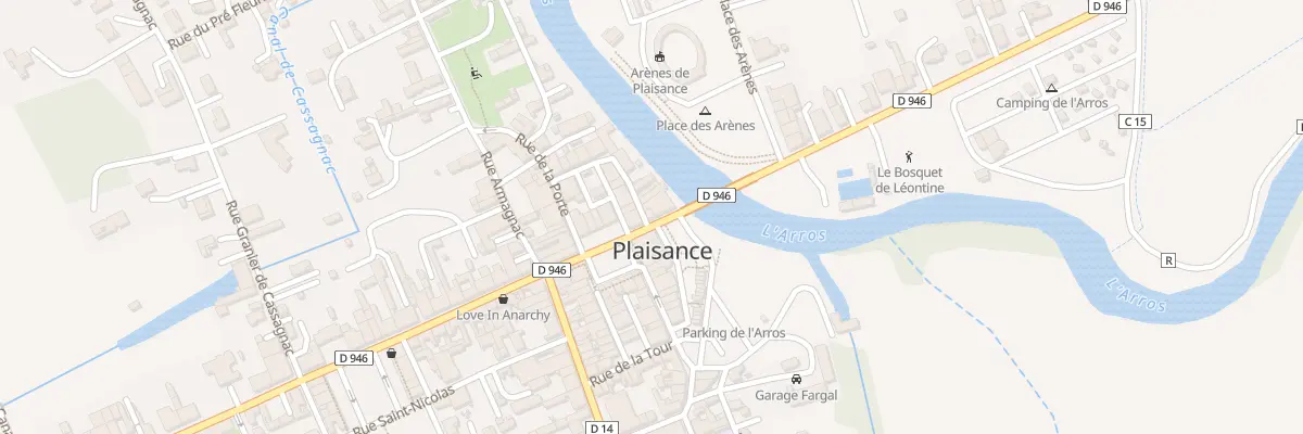 Plan du 4 Rue de l’Adour à Plaisance