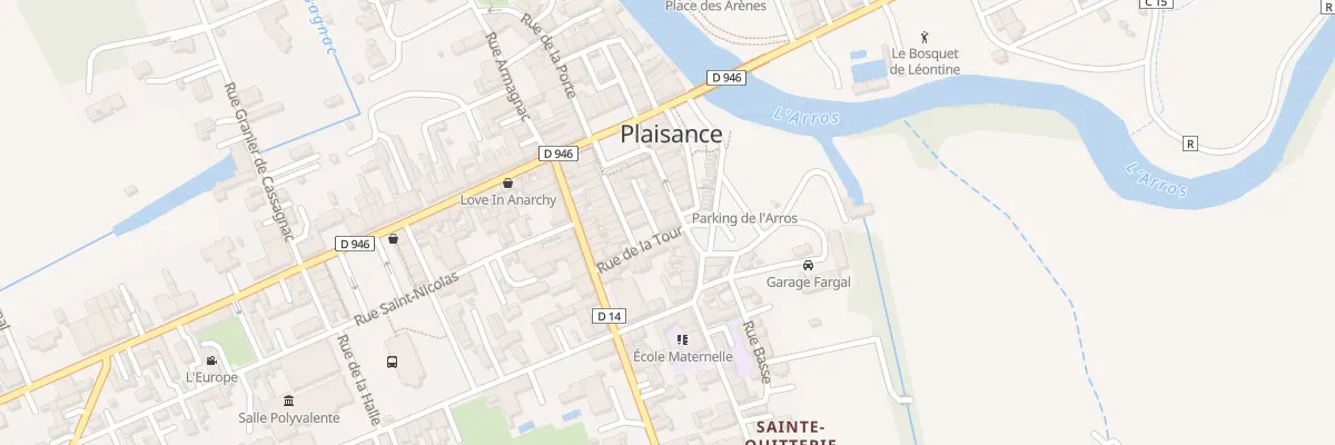 Plan du 10 Rue Sainte-Quitterie à Plaisance