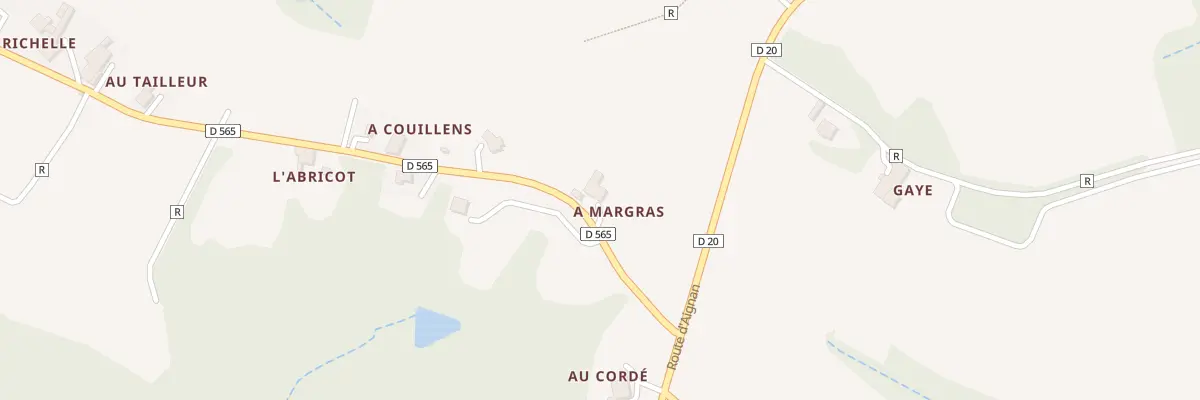 Plan du 5054 A Margras à Lasserrade