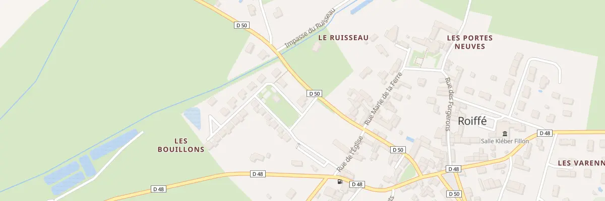 Plan du 22 Rue des Bouillons à Roiffé
