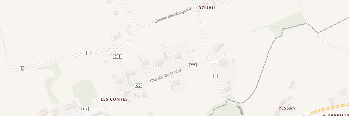 Plan du 1740 Chem des Contes à Plaisance