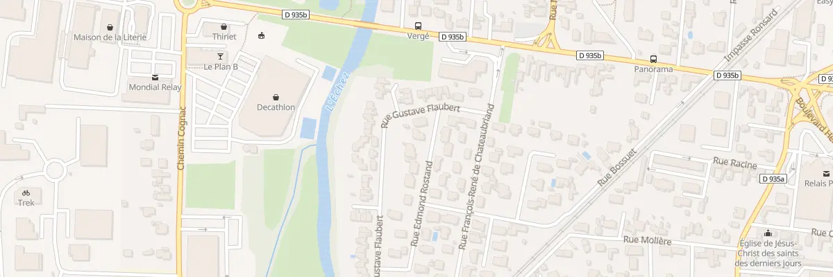 Plan du 4 Rue Edmond Rostand à Tarbes