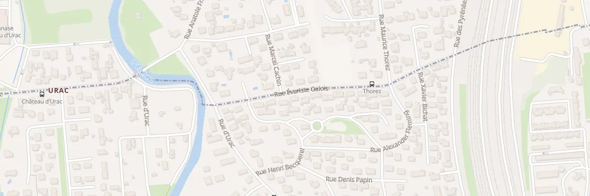 Plan du 12 Rue Evariste Galois à Tarbes