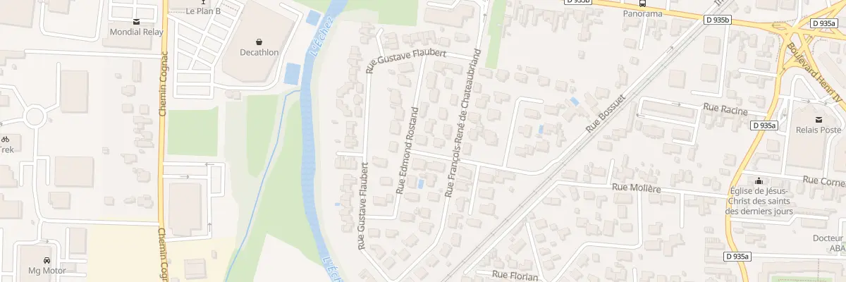 Plan du 11 Rue Edmond Rostand à Tarbes