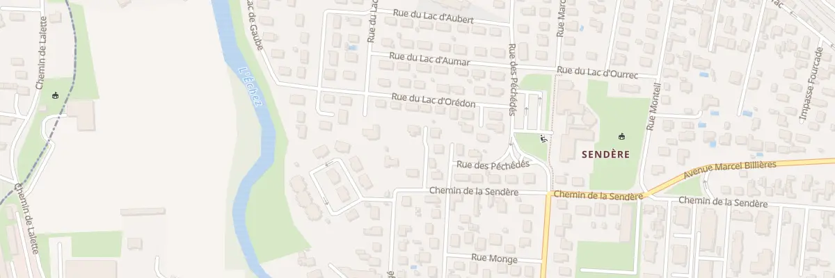 Plan du 70 Che de la Sendère à Tarbes