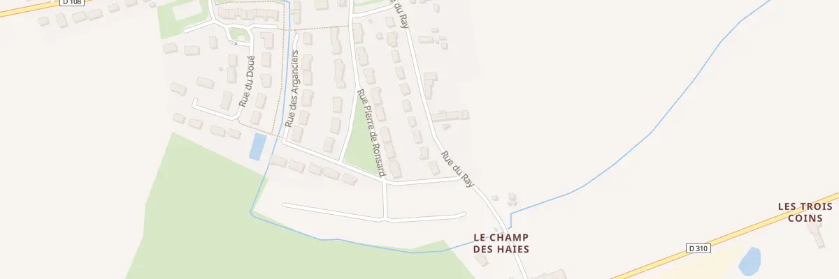 Plan du 22 Rue du Ray à Saint-Ouen-de-Mimbré