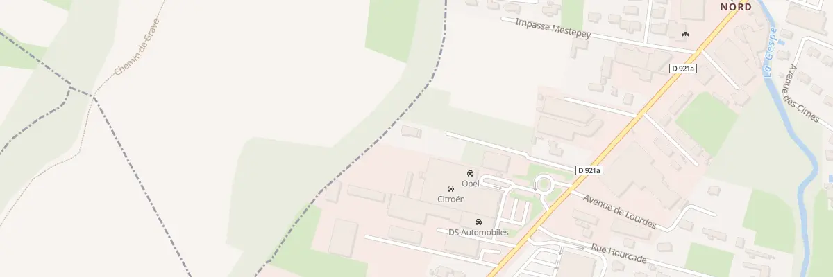 Plan du 26 Av de Lourdes à Odos