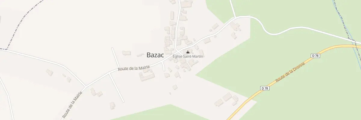Plan du 5006 Le Bourg à Bazac